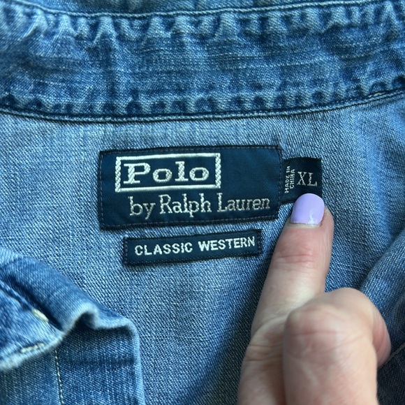 Men’s Ralph Lauren western shirt - Picture 2 of 4